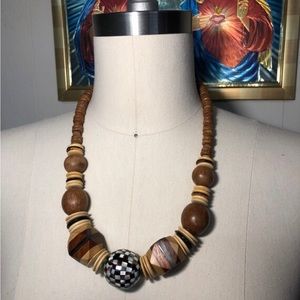 Chunky Wooden Necklace